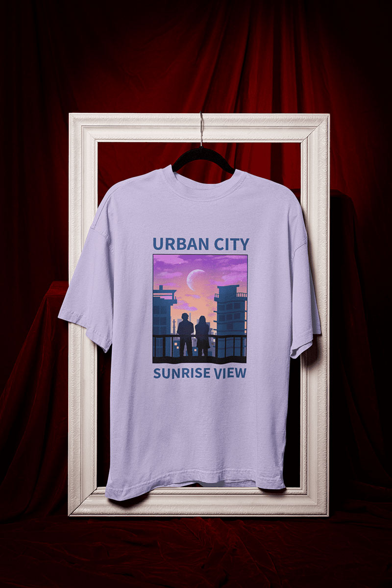 Urben City : Oversized Printed T-shirt