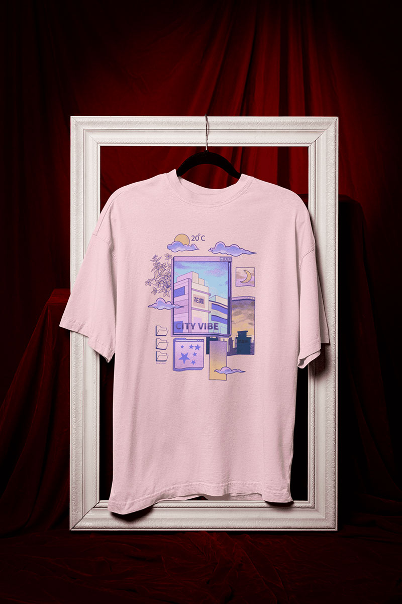 City vibe: Oversize Printed T-shirt