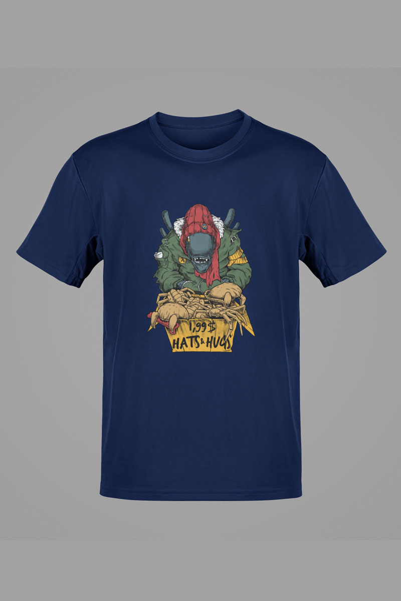Crab Dealer – Navy Blue Tee