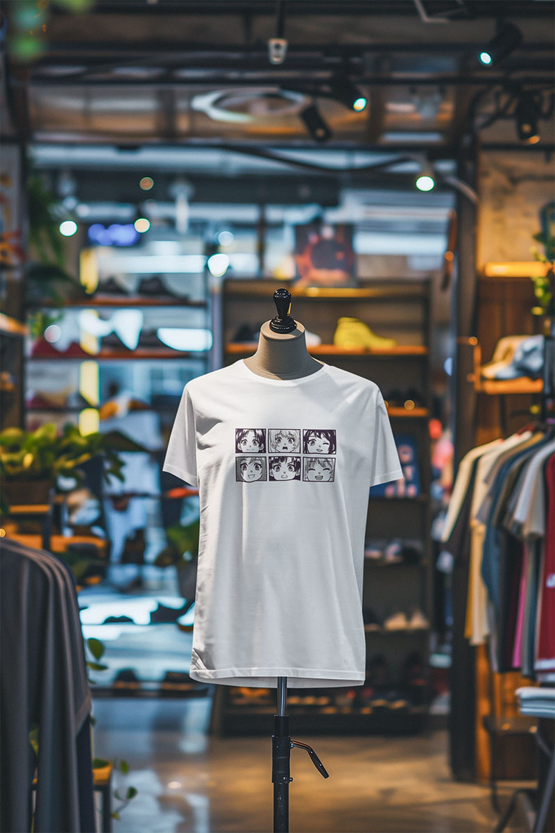 Manga Expressions Women T-Shirt: White